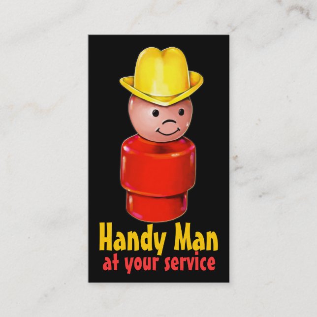 Handyman Carpenter Plumber Electrician Painter Business Card (Front)