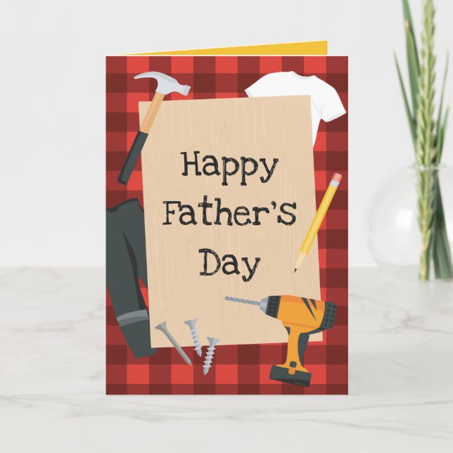 Handyman Carpenter Theme for Father's Day Card (Front)