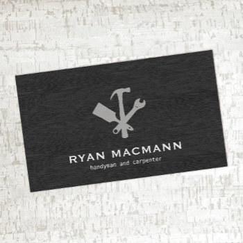Handyman / Carpenter Tools Home Improvement Business Card by sm_business_cards at Zazzle