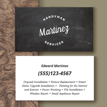 Handyman Carpentry Business Card by sm_business_cards at Zazzle