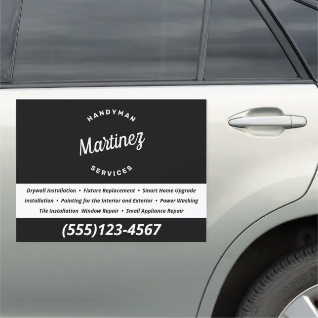 Handyman Carpentry Business Card Car Zazzle