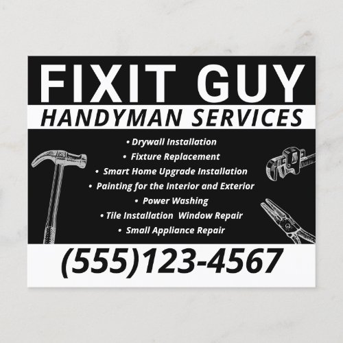 Handyman Carpentry  Flyer