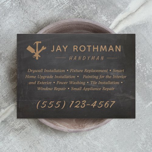 Handyman  Carpentry Tools Home Improvement Business Card