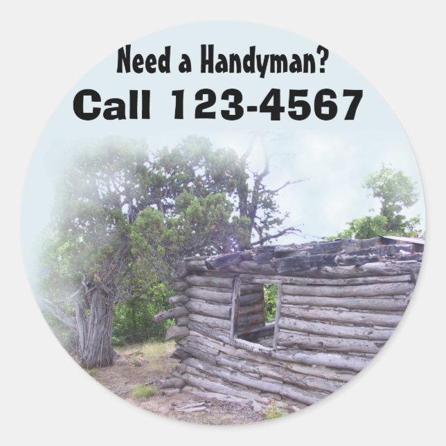 Handyman Classic Round Sticker (Front)