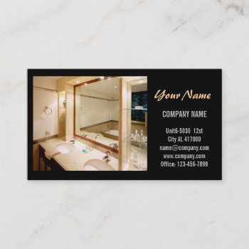 Handyman Construction Contractor Home Renovation Business Card by WhenWestMeetEast at Zazzle
