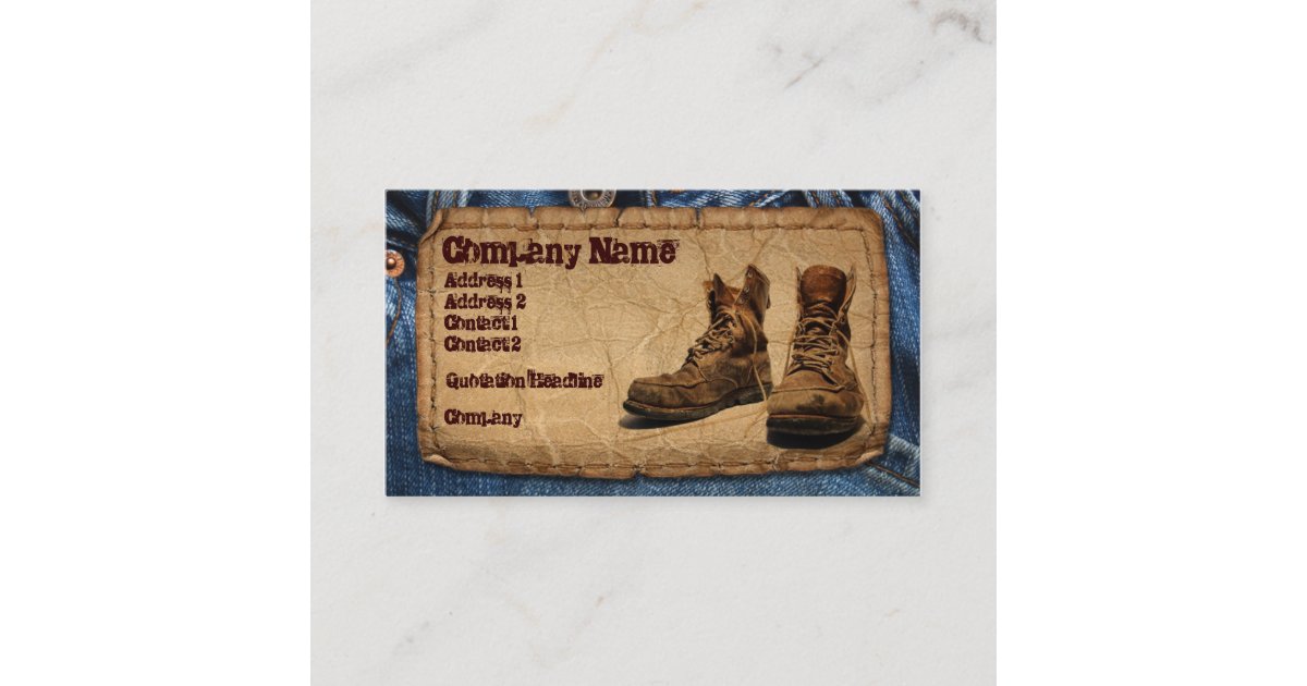 Handyman Construction Maintenace Worker Business Card