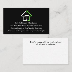 Handyman Construction Unique New Business Cards 