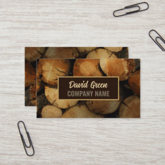 Handyman Contractor Construction Carpenter Wood Business Card