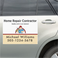 Handyman Contractor Home Repair Truck Door Magnet