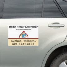 Handyman Contractor Home Repair TRUCK Door Magnet