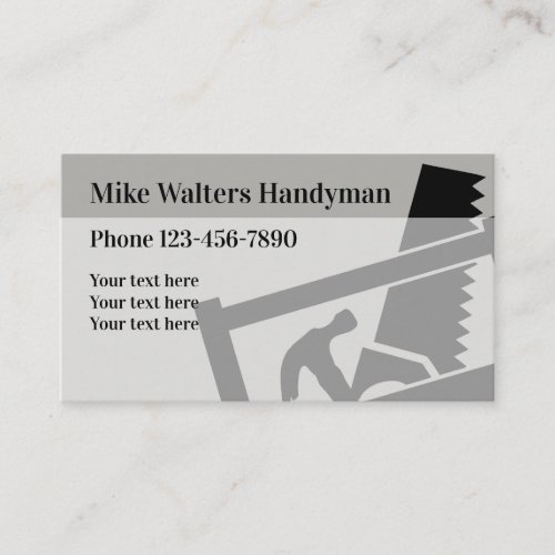 Handyman Cool Business Cards