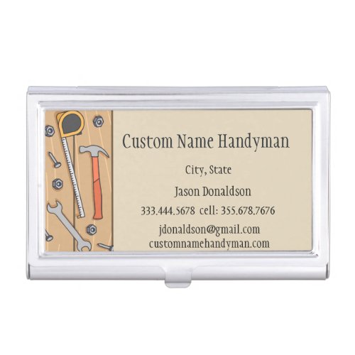 Handyman Custom Business Cards Business Card Case
