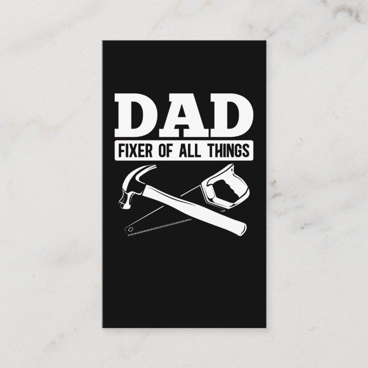 Handyman Dad Repairman Father Business Card | Zazzle