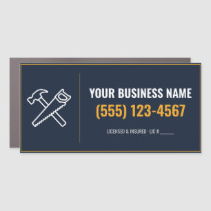 Handyman Door Sign Magnet, Custom Business Name