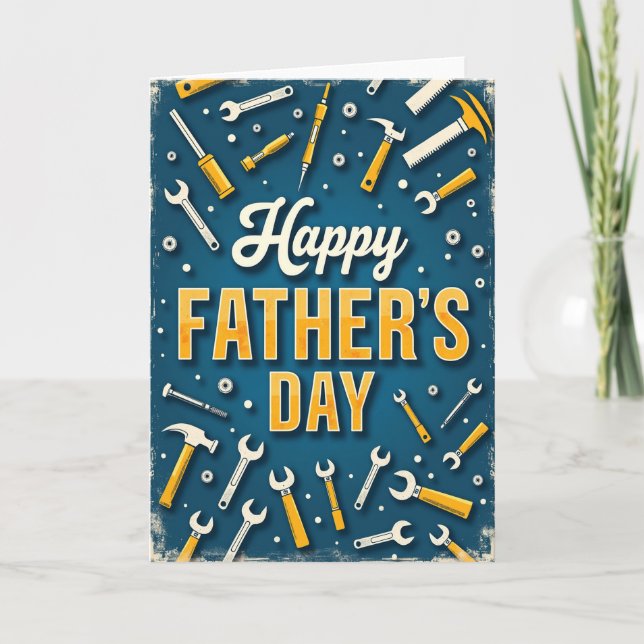 Handyman Fathers Day Tribute Card (Front)