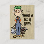 Handyman Fix-it Carpenter Painter Job Search Earn Business Card at Zazzle