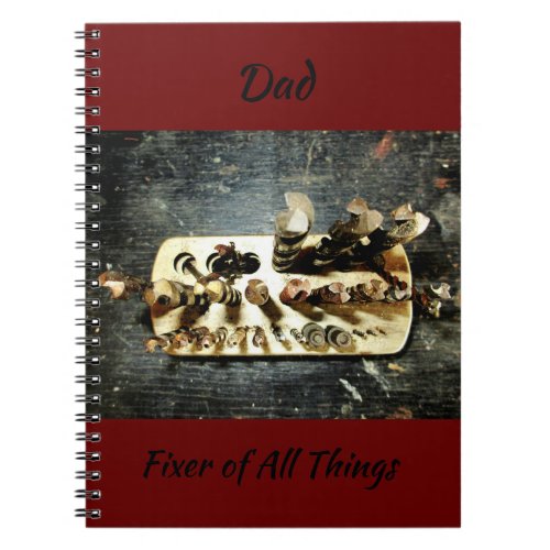 Handyman Fixer of All Things Drill Bits Notebook