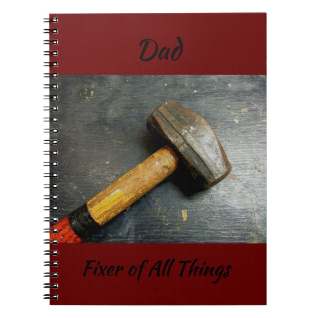 Handyman Fixer of All Things Sledge Hammer Notebook (Front)