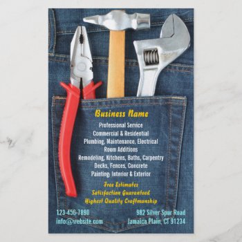 Handyman Flyer by all_items at Zazzle