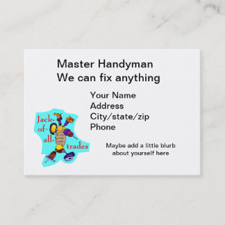 Handyman for everything business card