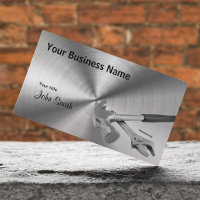Handyman Hammer and Tools Professional Metal Business Card