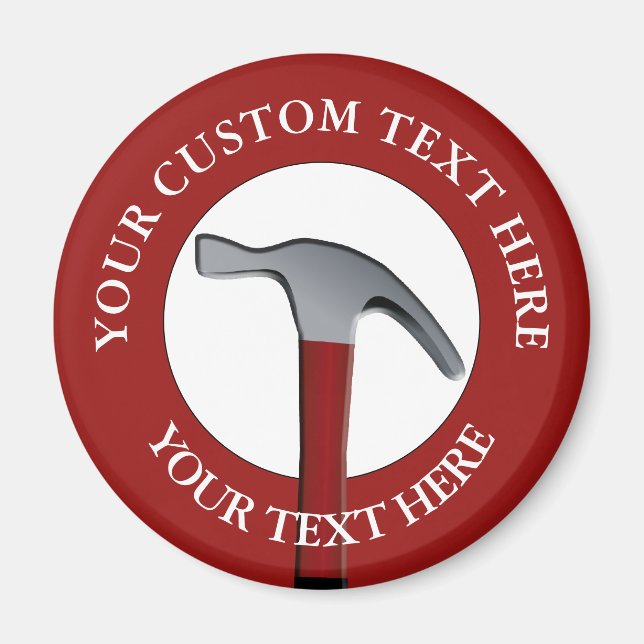 Handyman Hammer Icon Magnet (Front)