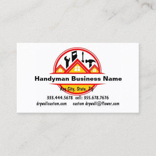 Handyman Handiman Repair Person Maintenance Business Card