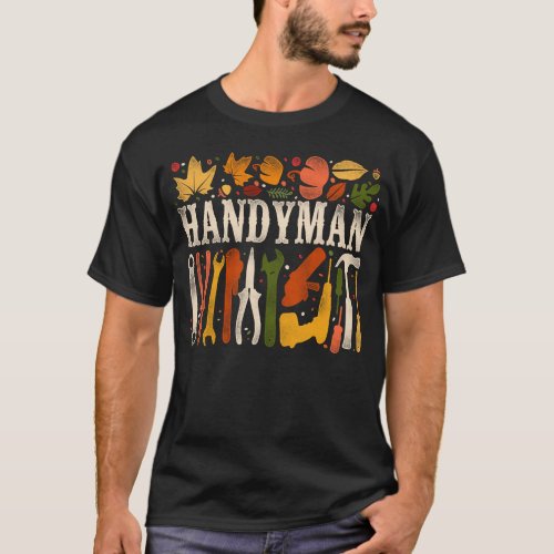 Handyman Handyman Thanksgiving Vintage T_Shirt