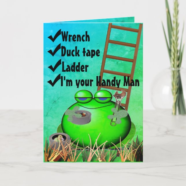 Handyman Holiday Card (Front)