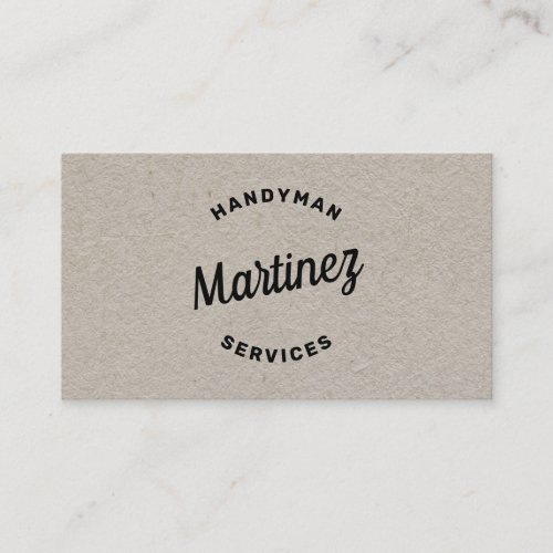 Handyman Home Improvement Business Card