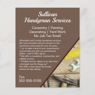 Handyman Home Maintenance Business Promotional Flyer