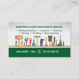 Handyman & Home maintenance services Business Card