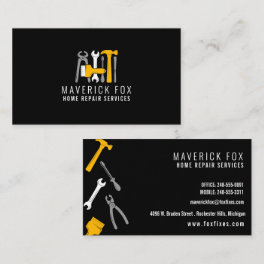 Handyman Home Repair Clean Modern Simple Tools  Bu Business Card