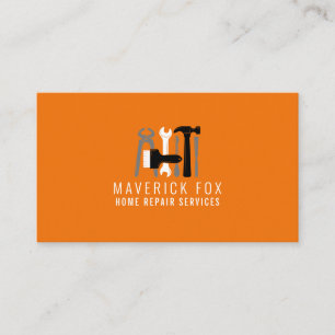 Handyman Home Repair Clean Modern Simple Tools Business Card
