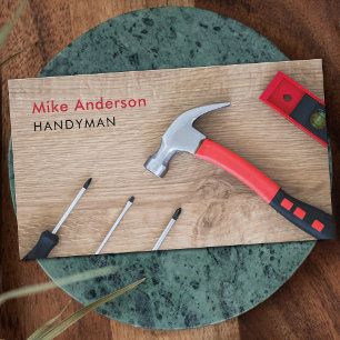 Handyman, Home Repair, Construction, QR Code Business Card