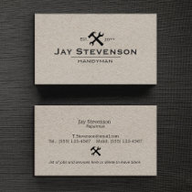 Modern Handyman Business Card Magnets