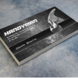 Handyman Home Repair Professional Hammer Grunge Business Card at Zazzle