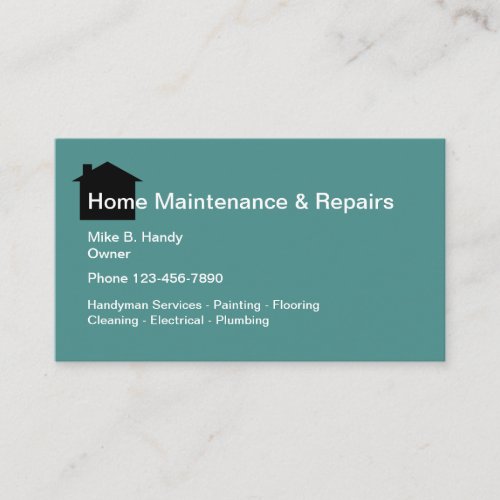 Handyman Home Repair Services Business Card