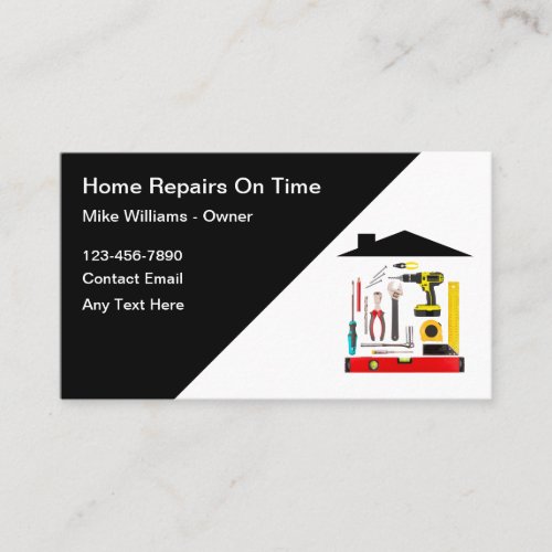 Handyman Home Repairman Business Cards