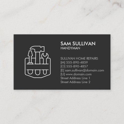 Handyman Home Repairs Business Card