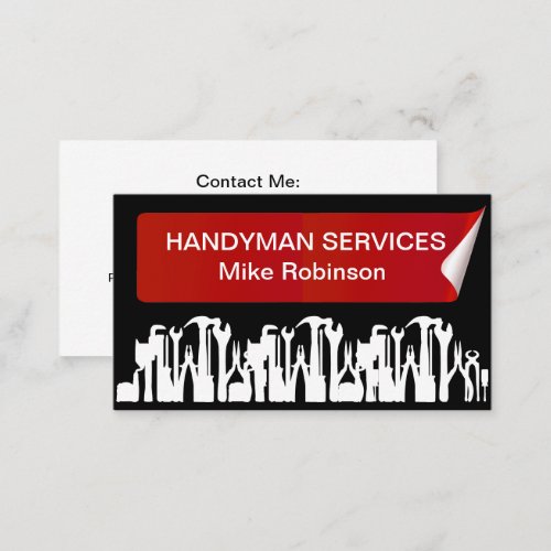 Handyman Home Services Business Card
