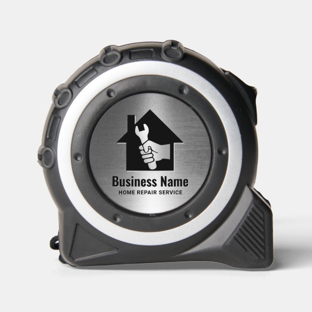 Handyman House Repair Maintenance Service Metal Tape Measure (Front)