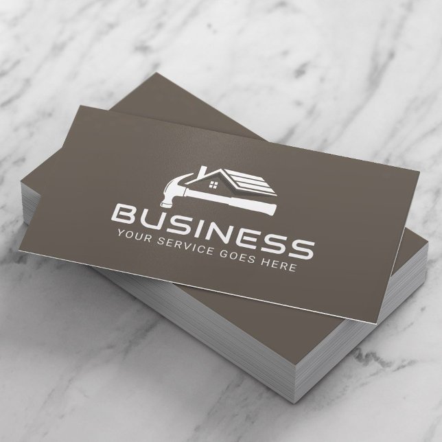 Handyman House Repair Service Plain Business Card (Creator Uploaded)