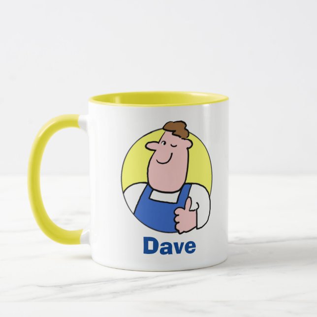 Handyman Image with Name Mug (Left)