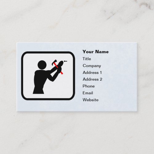 Handyman Logo Customizable Template Business Card