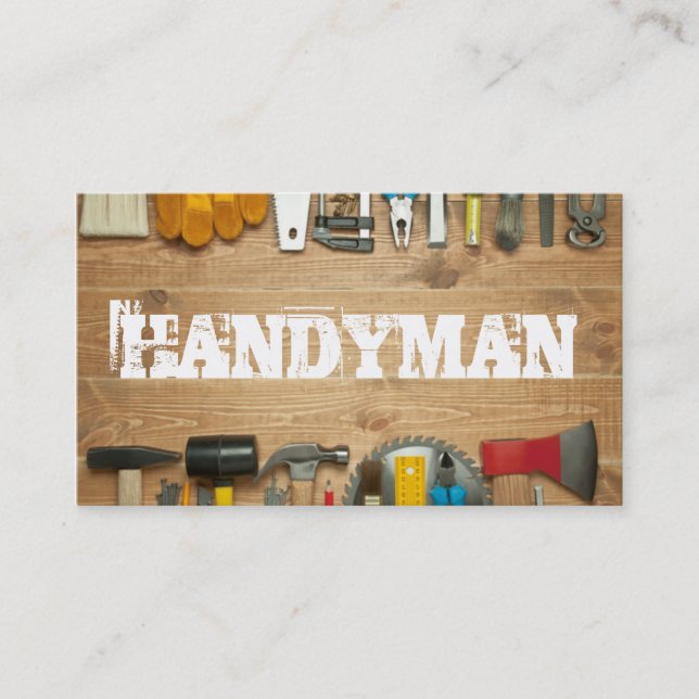Handyman, Maintenance Business Card (Front)