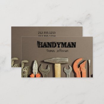 Handyman Maintenance Business Card by aquachild at Zazzle