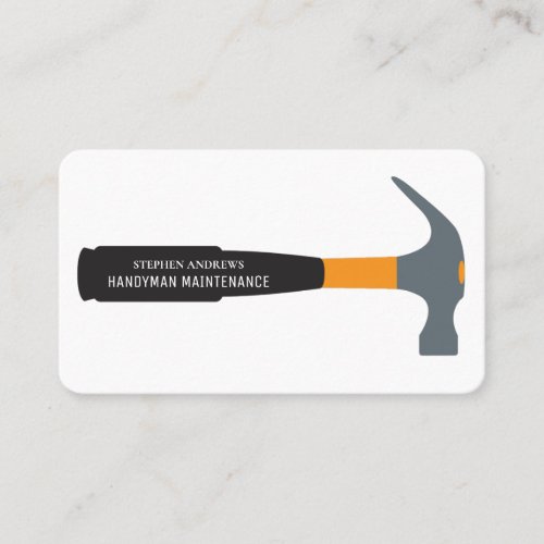 Handyman Maintenance Professional Home Repairs Business Card