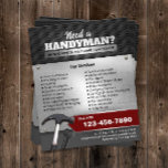 Handyman Maintenance Service Professional Metal Flyer<br><div class="desc">Professional Handyman Repair Maintenance Service Metallic Flyers.</div>