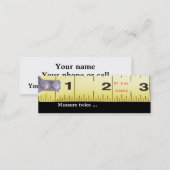 Handyman ... Measure twice ... Mini Business Card (Front/Back)
